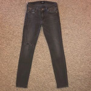 Women’s Grey Hudson Skinny Jeans Size 26
